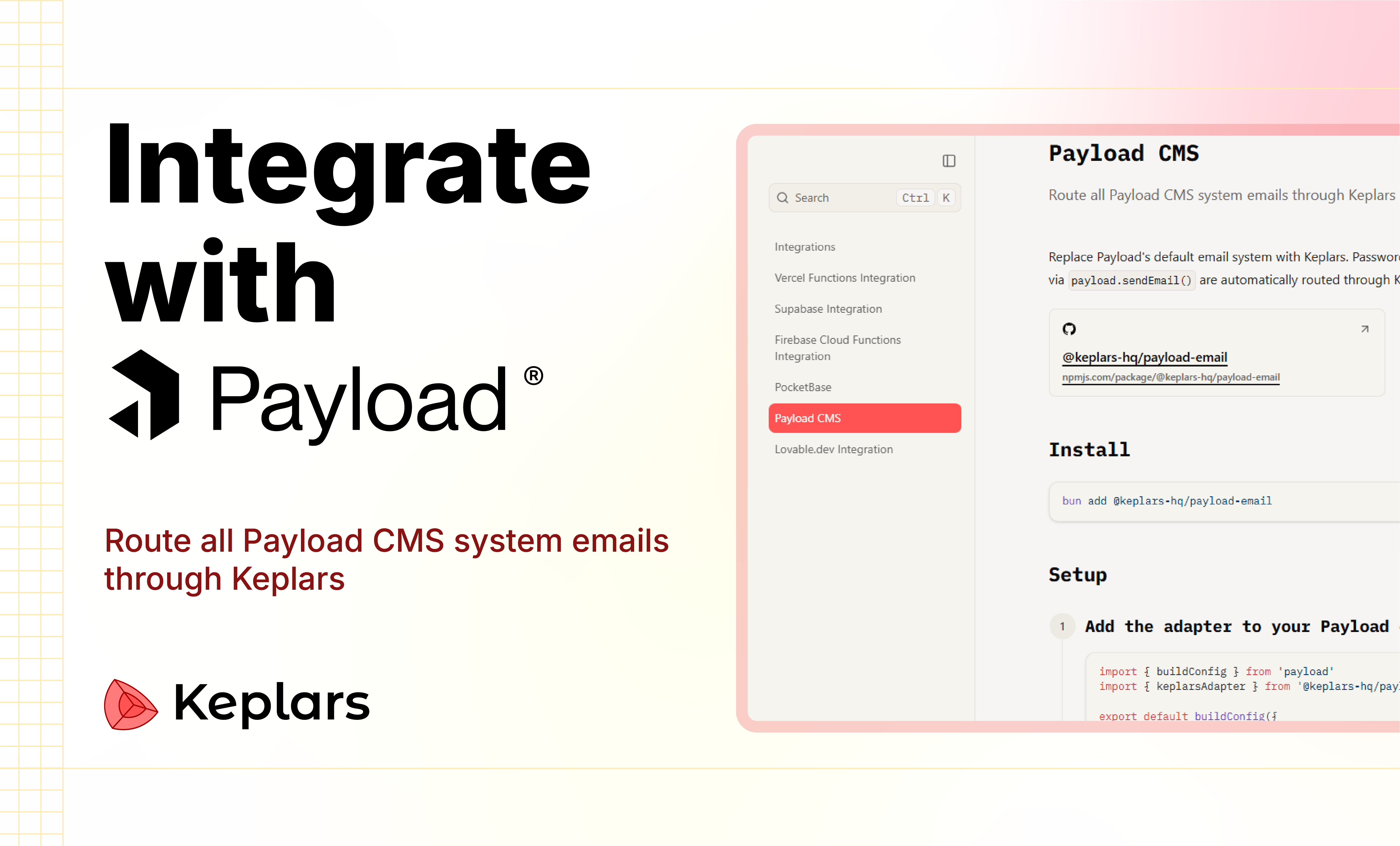 Payload CMS Email Integration with Keplars | Scalable Email ...